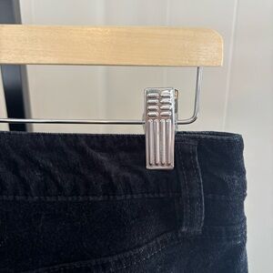 Talbots Women’s 8 Flawless Five Pocket Black Flare Corduroy Chino Pants 32x32